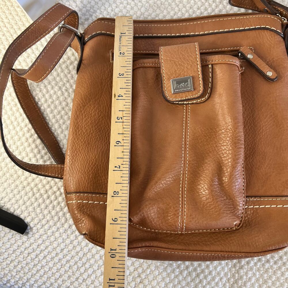 B.O.C BORN Tan Satchel Crossbody Bag Adjustable Strap - Picture 8 of 10